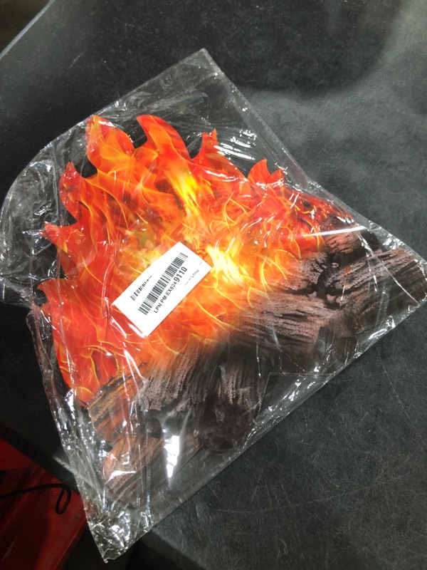 Photo 1 of Novelty Place 2 Set Fake Fire Cardboard Decoration Set, 3D Paper Flames Centerpiece Campfire, Perfect for Camp Christmas Party Decoration - 12 X 11 Inches