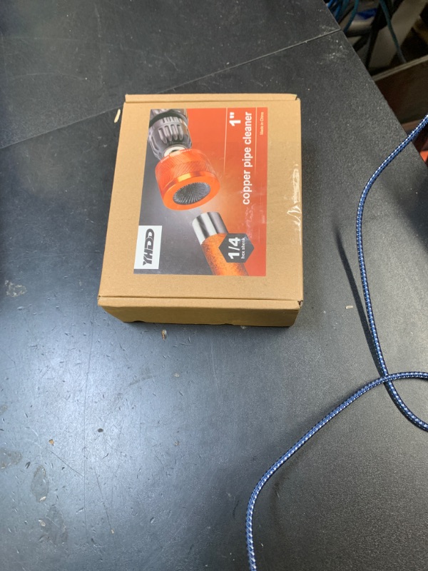 Photo 1 of 1" Metal Copper Pipe Cleaner Set with 1/4 Hex Shank, Replaceable Brush, Each Set Additional 3Pcs Replaceable Blades for Cleaning Rust, Stains, Paint on Copper Pipes and Various Metal Pipes