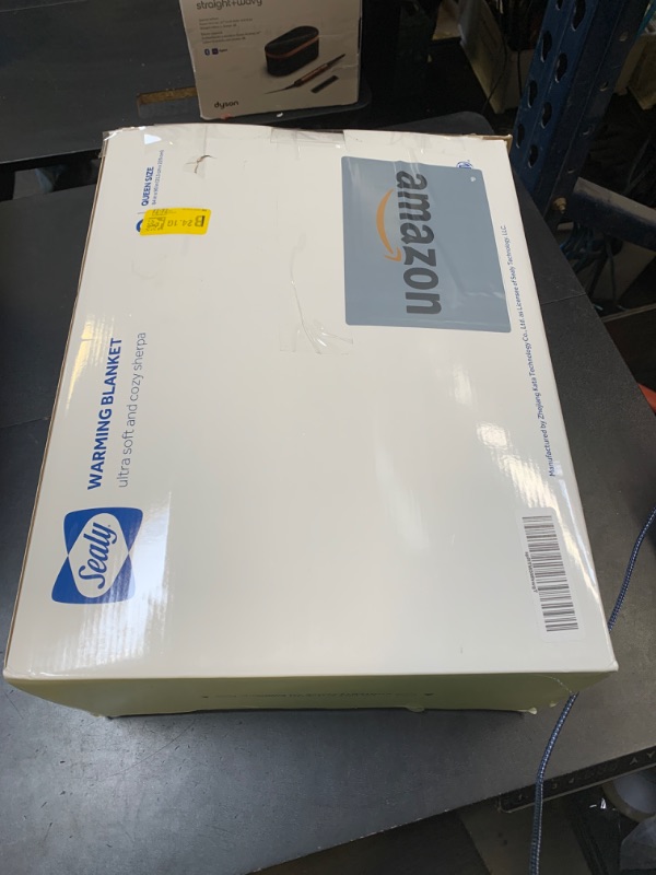 Photo 1 of Sealy Electric Blanket Queen Size, Dual Control Soft Sherpa Heated Blanket with 10 Heating Levels & 1 to 12 Hours Auto-Off Settings Over-Heated Protection 84"x90" Machine Washable, Dark Grey