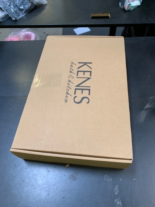 Photo 1 of KENES Brushed Gold Pull Out Bathroom Faucet, 8 Inch 2 Handle Widespread Bathroom Faucet 3 Hole with Pull Down Sprayer, Bathroom Sink Faucet with Pop Up Drain & Supply Lines LJ-9068-4