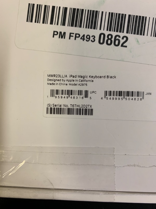 Photo 1 of Apple iPad Magic Keyboard Case for iPad Pro 11-inch (M4), Great Typing Experience, Built-in Trackpad, Function Row, US English - Black