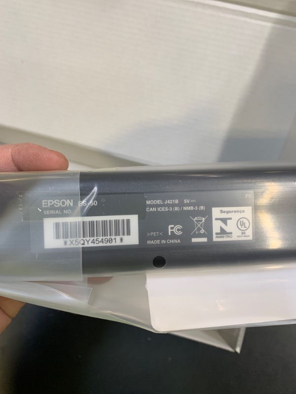 Photo 1 of Epson - WorkForce ES-50 Mobile Color Sheetfed Document Scanner - Black