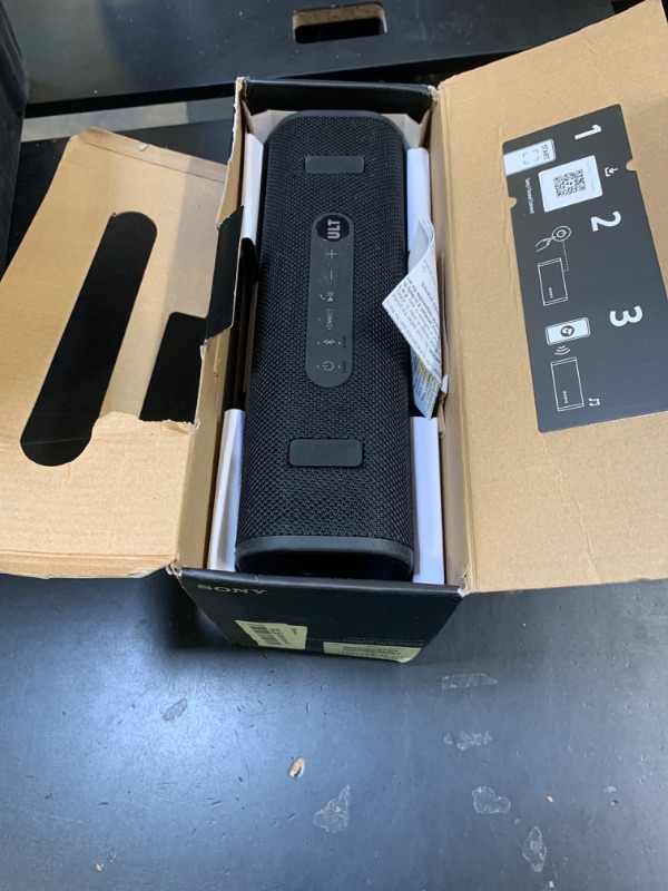 Photo 1 of Sony ULT Field 3 Wireless Portable Bluetooth Speaker, IP67 Waterproof, Dustproof, Rustproof, and Shockproof with Enhanced Bass, 24 Hour Battery and Shoulder Strap (SRSULT30B), Black