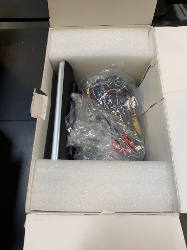 Photo 1 of 10.1 inch Single Din Car Stereo with CarPlay and Android Auto, 10 inch Touch Screen Radio with Mirror Link/1080P/EQ Audio/SWC/Bluetooth +Backup Camera+MIC