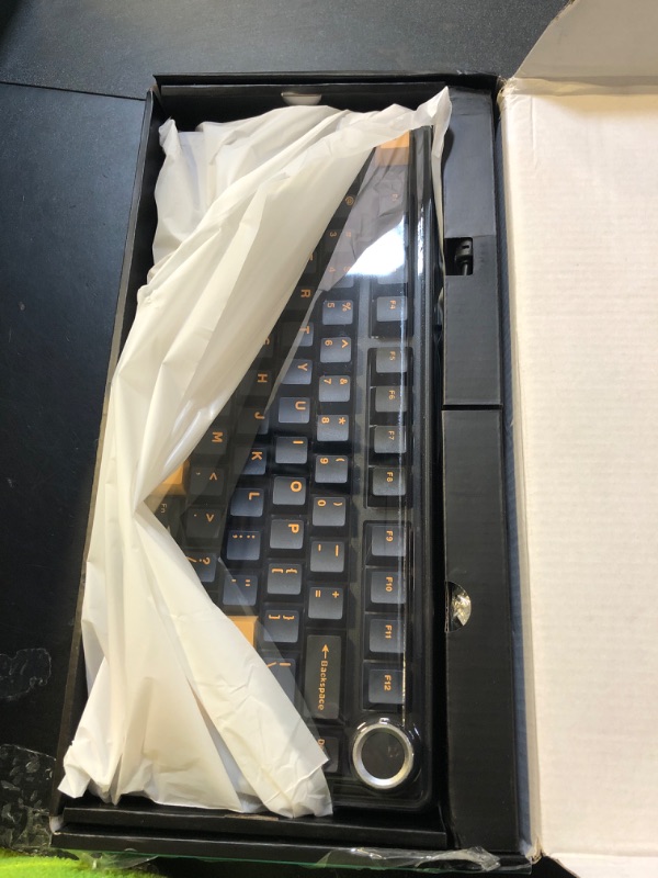 Photo 1 of AULA F75 75% Wireless Mechanical Keyboard, Hot Swappable Creamy Keyboard, Pre-lubed Greywood Switches RGB Backlit Gaming Keyboards, 2.4GHz/Type-C/BT5.0(Cool Black)