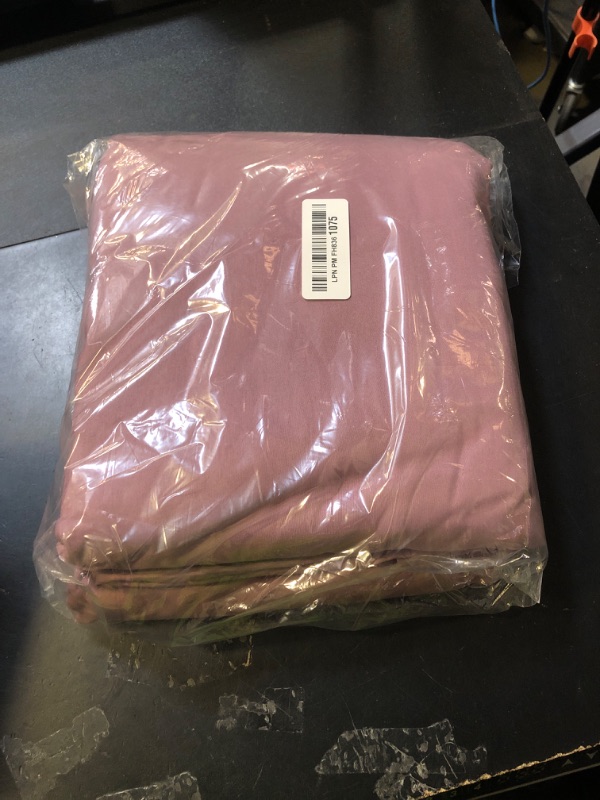 Photo 1 of Amazon Basics Lightweight Microfiber 4-Piece Bed Sheet Set, Rose, Solid, Queen