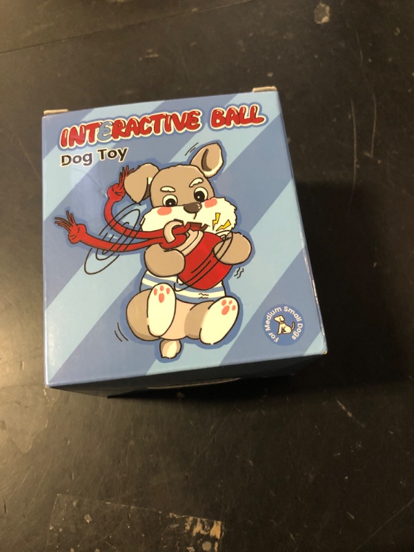 Photo 1 of Potaroma Interactive Dog Ball Toys Touch Activated, Rechargeable, Squeaky Dog Toy, Moving Ball for Pup with Rope for Medium Small Dogs Puppy Dark Red