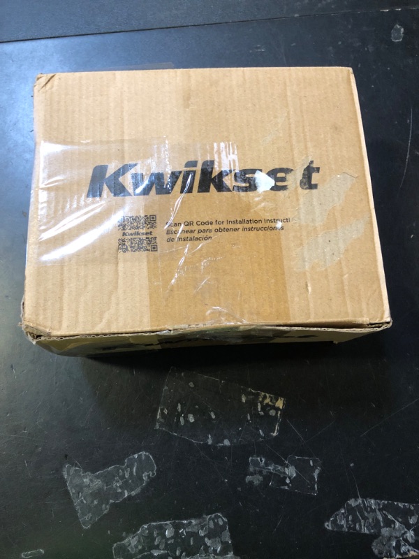 Photo 1 of **INCOMPLETE** Kwikset Casey Entry Door Handle with Lock and Key, Secure Keyed Reversible Lever Exterior, For Front Entrance and Bedrooms, Matte Black , Pick Resistant Smartkey Rekey Security and Microban