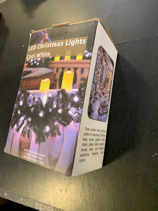 Photo 1 of 1500 LED 470FT Christmas String Lights, 12 Modes and Timer Memory Dimmable, Plug in Outdoor Waterproof Clear Wire Twinkle Fairy Light for for Xmas Yard Tree Wedding Party Outside Decor (Cool White)