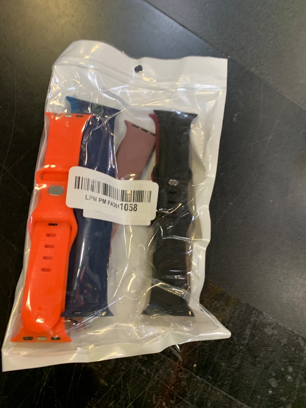 Photo 1 of (6 Pack) Sport Band Compatible with Apple Watch Bands 38mm 40mm 41mm 42mm 44mm 45mm 49mm, Soft Silicone Replacement iwatch Strap Bands Compatible for Apple Watch Ultra SE Series 8 7 6 5 4 3 2 1 Men