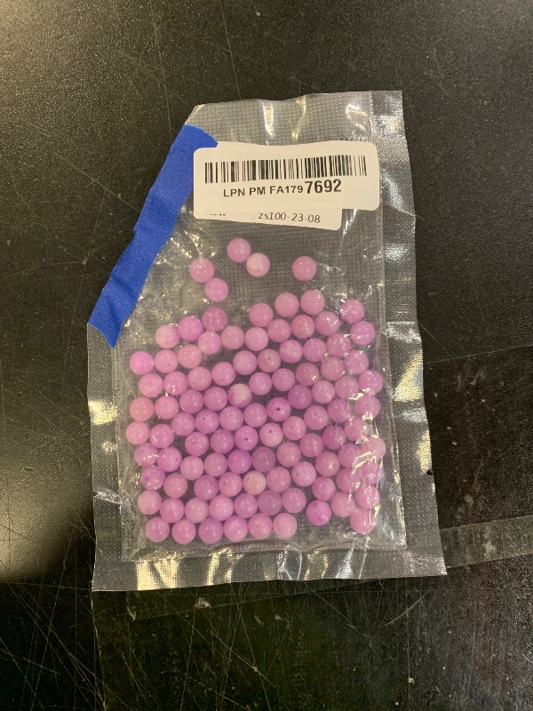 Photo 1 of 100pcs 8mm Kunzite Beads Natural Gemstone Beads Round Loose Beads for Jewelry Making