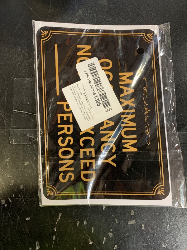 Photo 1 of 12pcs Max Occupancy Signs, 5.12x7.09 Inch Maximum Occupancy Not to Exceed Persons Sign Waterproof Self-Adhesive Stickers Decal Capacity Limited for Restaurant and Business Use