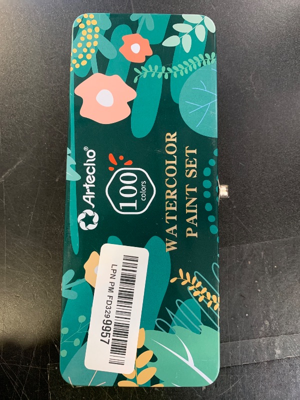 Photo 1 of **INCOMPLETE** Artecho Watercolor Paint Set 100 Colors with Metallic in Portable Box, Paint Kit without accessories