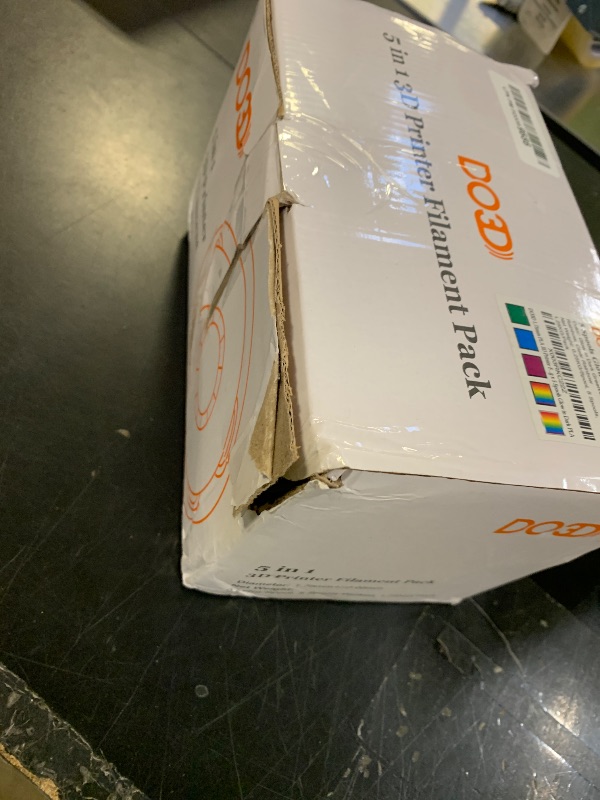 Photo 1 of 1.75mm PLA 3D Printer Filament Bundle: Glow in Dark Green/Blue/Purple/Rainbow, One Spool Clear Multi Colored, Each Spool 250g, Total 1.25Kg 3D Printing Material, 250g x 5 Spools Glow in Dark PLA