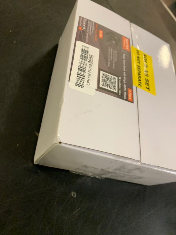 Photo 1 of [2 Pack] BESTTEN Keyed Entry Door Knob, Entrance Door Lock, Keyed Different, Standard Ball, Matte Black