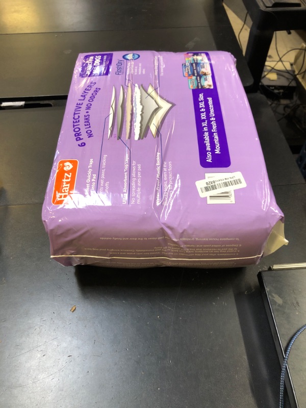 Photo 1 of Hartz Home Protection Lavender Scented Dog Pads, 100 count, Super Absorbent & Won't Leak, Odor Eliminating