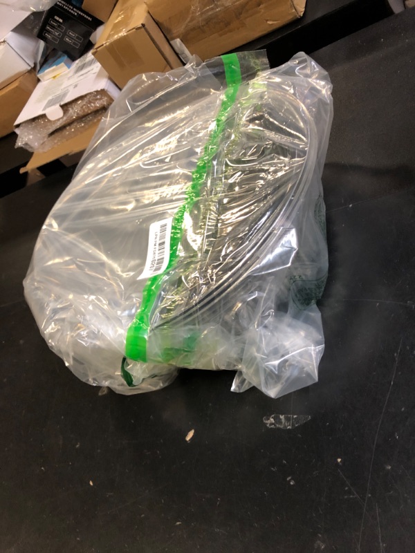 Photo 1 of 12" Catering Trays With Lids [3 Pack] - Black Serving Tray, Clear Lid, Plastic Disposable Round Party Platters, Flan Containers, Dessert Sandwich Cookie Food Trays for Parties