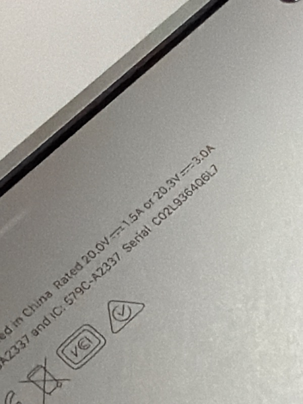 Photo 1 of 2020 Apple MacBook Air Laptop: Apple M1 Chip, 13” Retina Display, 8GB RAM, 256GB SSD Storage, Backlit Keyboard, FaceTime HD Camera, Touch ID. Works with iPhone/iPad; Silver