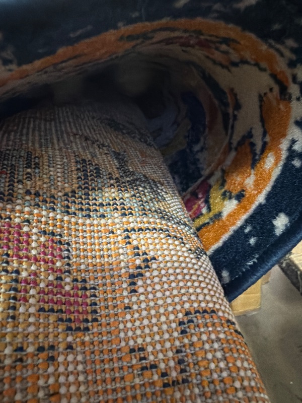 Photo 1 of SAFAVIEH Area Rug 8x10 - Kilim Collection - Large - Natural & Blue, Handmade Jute & Cotton, Moroccan Boho Design, Ideal for Living Room, Bedroom, Office, Dining Space (KLM753A)