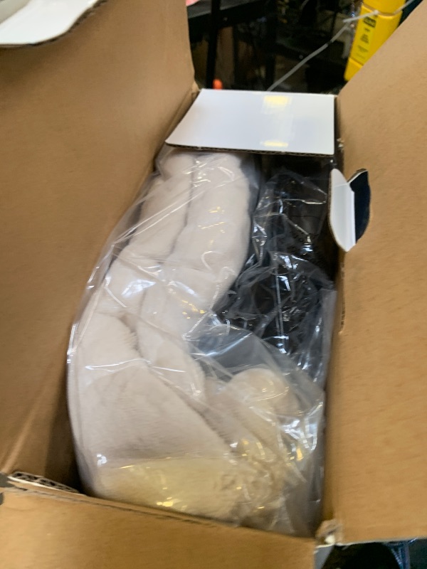 Photo 1 of Sealy Heated Blanket Throw with Built-in Button Controller, Reversible Flannel to Sherpa Electric Blanket with 2-10 Hours Auto-Off & 4 Heating Levels, Over-Heat Protection, 50x60 inch, Beige