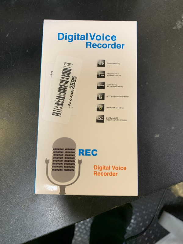 Photo 1 of ?64GB? 4800 Hours Voice Activated Recorder - Tallkcoder Dictaphone Recording Device MP3 Records with Playback, Digital Voice Recorder with AI Noise Reduction for Lectures Meetings Interviews Work