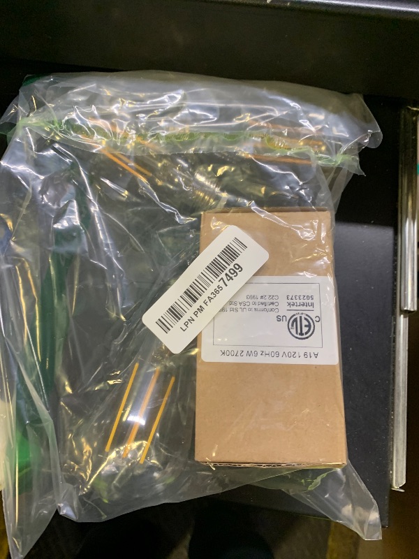 Photo 1 of Brightever 4-Pack Vintage LED Edison Bulbs 60W Equivalent, 6W ST58 2700K Warm White Antique LED Filament Bulbs, E26 Medium Base, Clear Glass Style for Home and Commercial, Non-dimmable