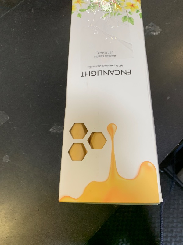 Photo 1 of 12 Inch Beeswax Taper Candles, Natural Bees Wax Long Candlestick Tapers 12 Pack, 10 Hour Long Burning, Dripless and Smokeless for Home Dinner Christmas Spa Relaxation