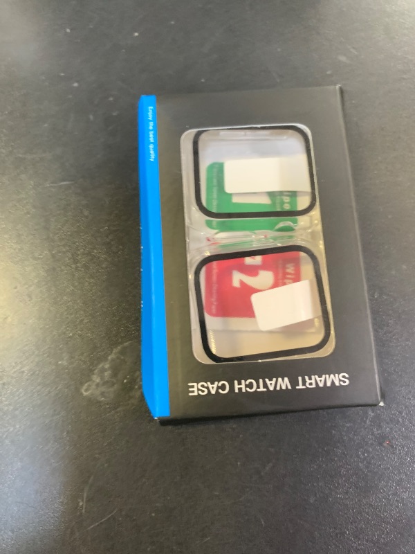 Photo 1 of 2 Pack Case with Tempered Glass Screen Protector for Apple Watch SE(2023) Series 6/5/4/SE 40mm,JZK Slim Guard Bumper Full Coverage Hard PC Protective Cover HD Ultra-Thin Cover for iWatch 40mm,Clear