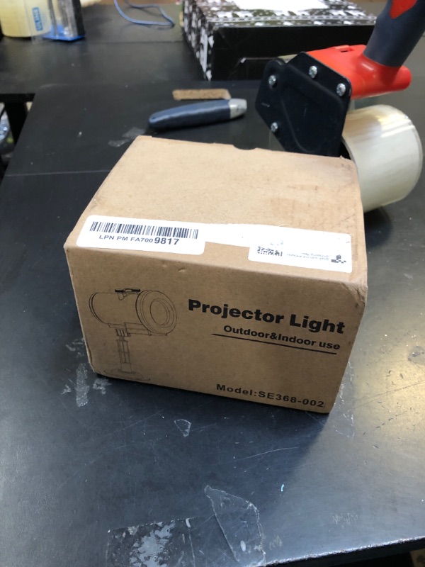 Photo 1 of 12 in 1 Christmas Projector Lights Outdoor, 3D Dynamic Santa Sleigh/Nativity/Green Monster/Ghost/Spider/Bat Christmas Decor,Night Lights for Party Home Window Wall Holiday Decor