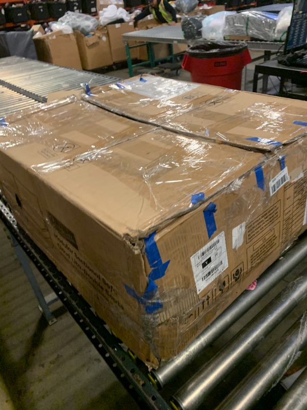 Photo 1 of Vesgantti 108" U Shaped Sectional Couch, Comfy Cloud Modular Sectional Sofa with 2 Ottoman Deep Seat Chenille Modern Cloud Sofa, Modular Sofas for Living Room, Bedroom and Apartment, Beige