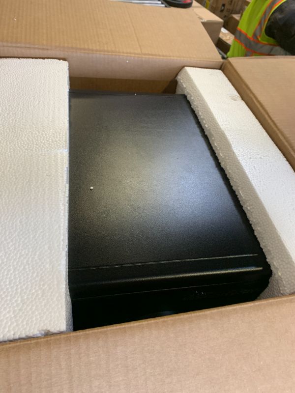 Photo 1 of SentrySafe Fireproof and Waterproof Black Steel Home Safe with Dial Combination Lock for Cash, or Documents, 1.23 Cubic Feet, 17.8 x 16.3 x 19.3 x Inches, SFW123CU