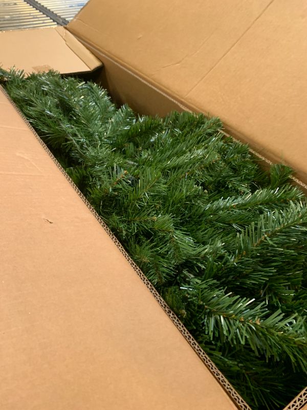 Photo 1 of **INCOMPLETE** National Tree Company 7.5 ft Unlit North Valley Spruce Artificial Christmas Tree, 1,346 Tips, Includes Stand, Green