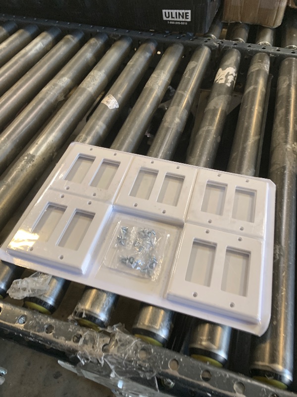 Photo 1 of [10 Pack] BESTTEN Decorator Wall Plate, 2 Gang Standard Size Outlet Cover for GFCI and USB Receptacles, H4.53” x W4.57”, Unbreakable Polycarbonate Material, UL Listed, White