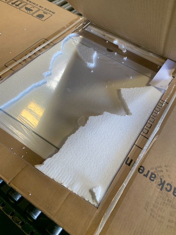 Photo 1 of COSHOMER Sliding Closet Door for 96" x 80" Opening with Hardware Kit Set, Preassembled 3-Lite Frosted Glass MDF Barn Doors, White