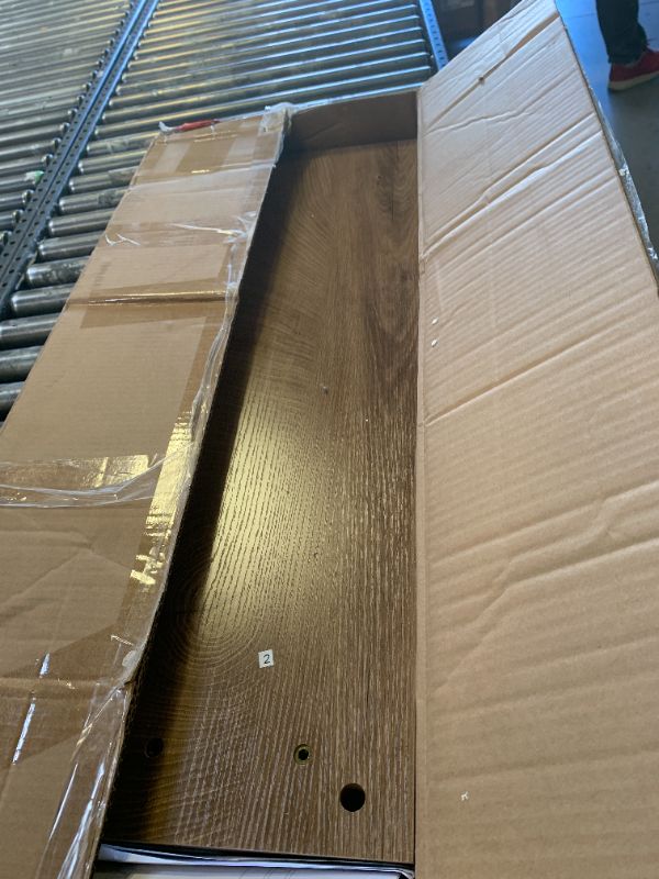 Photo 1 of **INCOMPLETE** Tribesigns 70.9-Inch Extra Long Console Table, Farmhouse Wood Sofa Table Behind Couch, Narrow Entryway Accent Table for Living Room, Hallway, Entrance, Foyer, Light Oak Brown