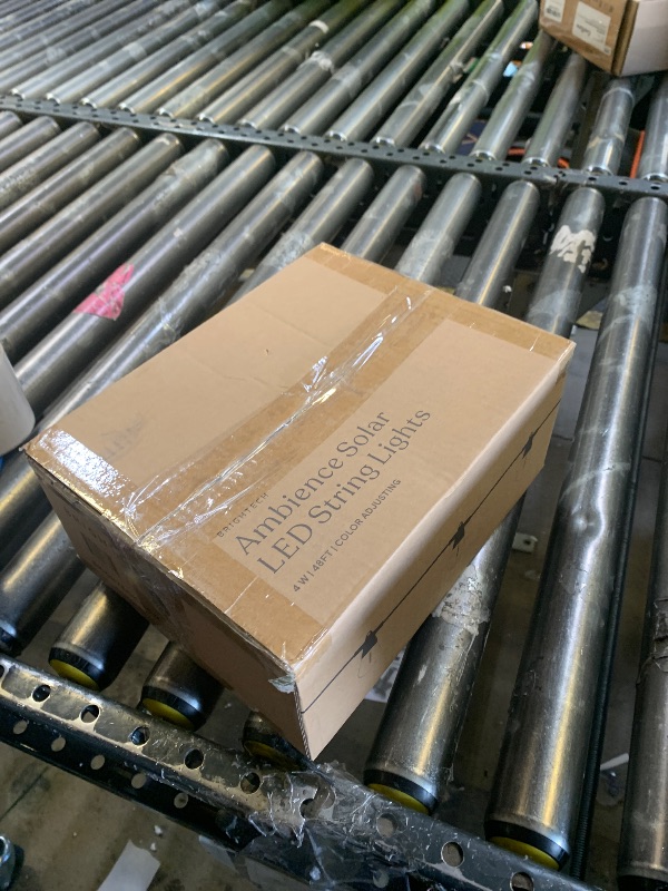 Photo 1 of Brightech 48 (42+6) FT Ambience Pro Outdoor Solar String Lights - Bright Remote Control Color Adjustable Solar Light - Commercial Grade, 15 Waterproof LED Bulbs for Patios, Camping, Yard, Outside