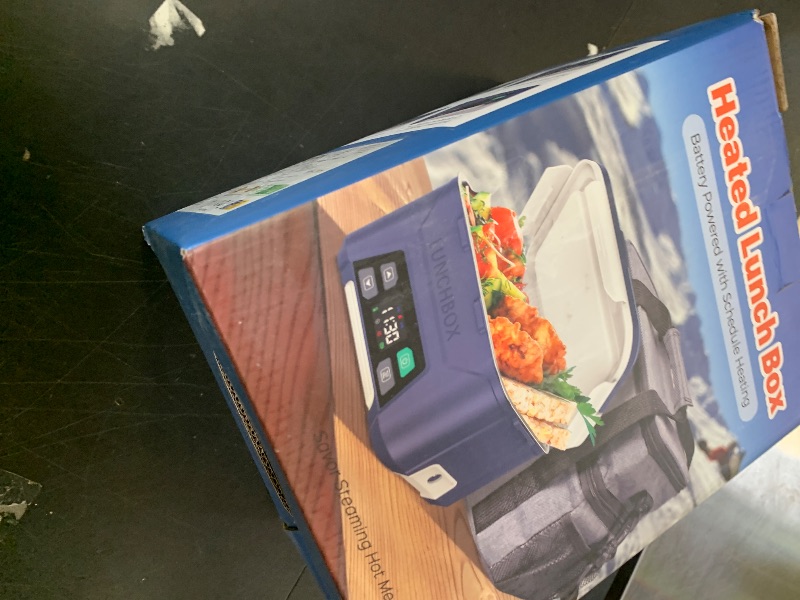 Photo 1 of Docusvect Rechargeable Heated Lunch Box for Men, 1.3L Cordless Electric Lunch Box for Adults with Smart Scheduled Heating, Portable Food Warmer with Complete Accessories