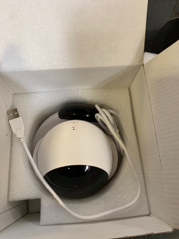 Photo 1 of Crigge Magic S1 Indoor Security Robot Camera 1080P Movable Pet Camera with App Control, 2-Way Audio, Motion Detection, Night Vision, Auto-Recharge, Smart Home Cam for Pet/Elderly/Baby (White)