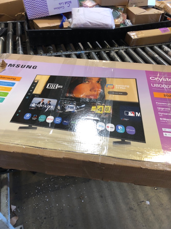 Photo 1 of Samsung 43-Inch Class Crystal UHD U8000F 4K Smart TV (2025 Model) Endless Free Content, Crystal Processor 4K, MetalStream Design, Knox Security, Alexa Built-in *PLEASE READ NOTES*