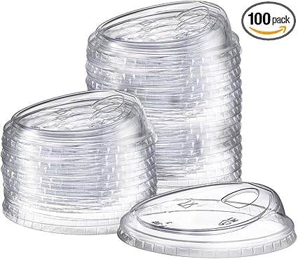 Photo 1 of 100 Pack Disposable Ramekins with Lids 8 oz Creme Brulee Ramekin Aluminum Foil Cup Cupcake Liner for Baking Disposable Muffin Tin Pan Cheesecake Container for Catering Wedding Party (Yellow, Silver)