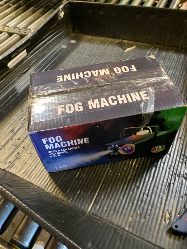 Photo 1 of Dashsafe 1200W Fog Machine, Smoke Machine Fog with Disco Ball Lights, 6000CFM with 13-Color LED Effects, Wired And Wireless Remote Controls, Ideal for Indoor, Outdoor, Wedding, Parties, and Halloween