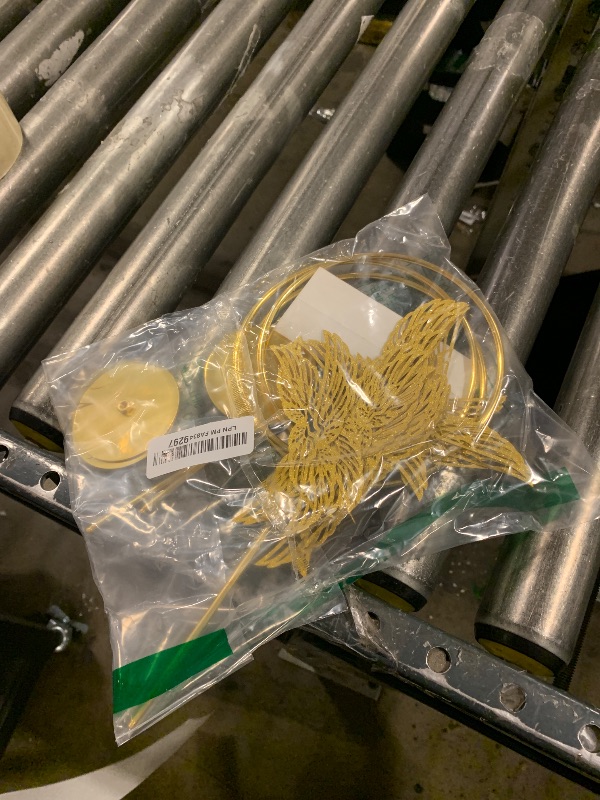 Photo 1 of 103 Pcs Wizard Party Chocolate Decoration, with 3 PCS Gold Goal Posts, 50Pcs Golden Wings Chocolate Wafer Cupcake Toppers with 50Pcs Glue Point for Birthday Wizard Theme Party Supplies