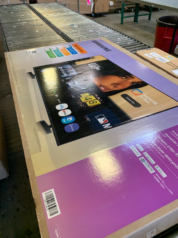 Photo 1 of *SOLD FOR PARTS, NONFUNCTIONAL** Samsung 70-Inch Class Crystal UHD U8000F 4K Smart TV (2025 Model) Endless Free Content, Crystal Processor 4K, MetalStream Design, Knox Security, Alexa Built-in