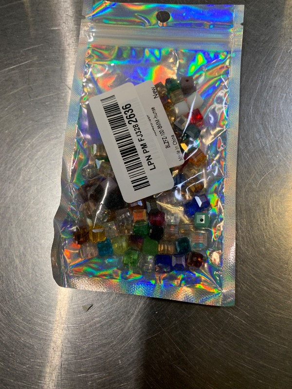 Photo 1 of 100pcs 8mm Crystal Glass Beads Cube Shape Loose Square Spacer Beads AB Color with Hole Craft Beads for Jewelry Making Making Necklace Bracelet Earring Wind Chimes Suncatchers Ornament(Mixed Color)LPNPMFJ3282636