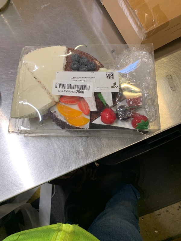 Photo 1 of [6-Pack] Faux Slice Cake - Artificial Desserts Replica for Kitchen and Bakery Shop Display (Multi)