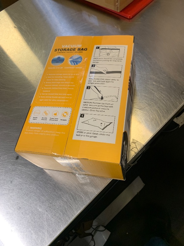 Photo 1 of 10 Jumbo Vacuum Storage Bags, Space Saver Bags Compression Storage Bags for Comforters and Blankets, Vacuum Sealer Bags for Clothes Storage, Hand Pump Included