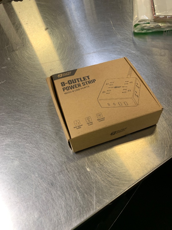 Photo 1 of 10Ft Extension Cord with Multiple Outlets, Flat Plug Surge Protector Power Strip 10 Ft Long Cord, 8 Outlets & 4 USB Ports (2 USB C), Desk Charging Station for Home Office, College Dorm Room Essentials