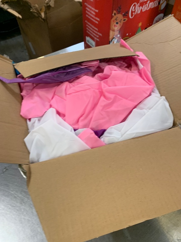 Photo 1 of 10FT Christmas Inflatable Unicorn Arch Outdoor Decorations Giant Rainbow Inflatables Arch Built-in 5 LED Lights Blow Up Pastel Unicorn Garden Yard Lawn Decor for Baby Shower Girls Birthday Party