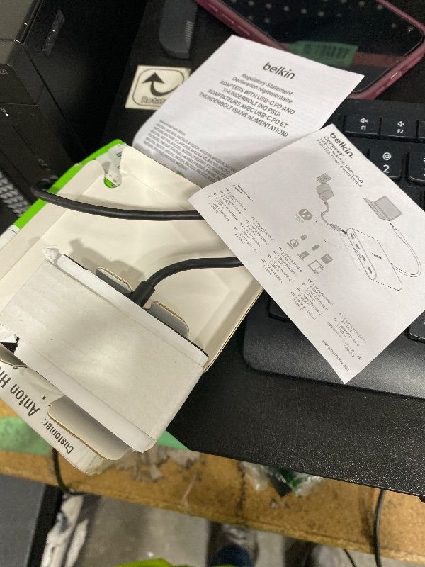 Photo 1 of Belkin 4-Port USB C Charger Block, 200W GaN Multi-Port Charger USB-C PD 3.1 Fast Charge + 5ft Power Cord - MacBook, iPhone 17, Air, iPad, Galaxy S25, Google Pixel 10, Nintendo Switch 2 - Black