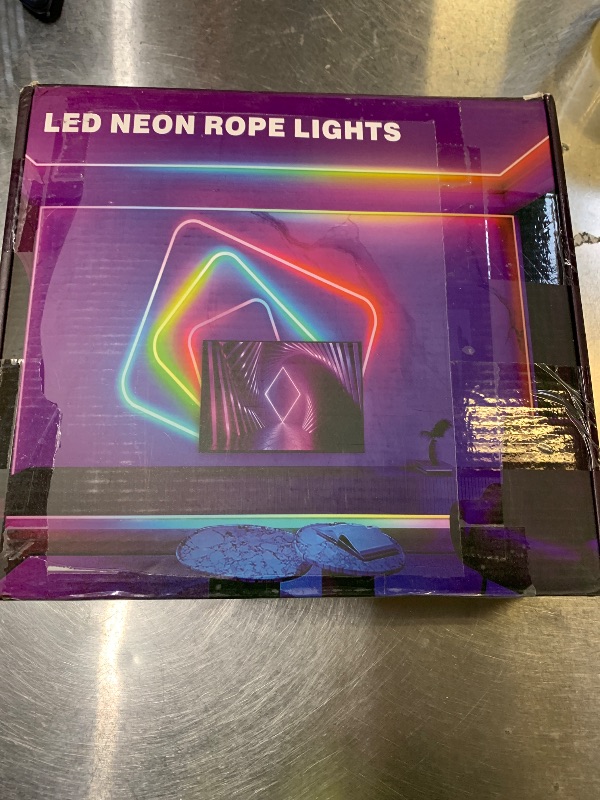 Photo 1 of 100Ft Neon Rope Lights,Flexible Led Rope Lights Control with App/Remote,Multiple Modes Rope Lights,IP65 Outdoor RGB Led Neon Lights Waterproof,Music Sync Gaming Led Neon Light Strip for Bedroom Decor